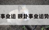 颐卦事业运 颐卦事业运势详解