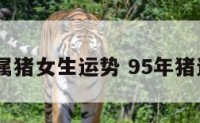 1995年属猪女生运势 95年猪运势女孩