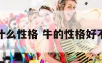 牛什么性格 牛的性格好不好