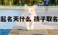 宝宝起名天什么 孩子取名天字