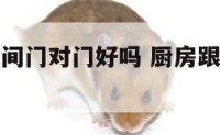 厨房与卫生间门对门好吗 厨房跟卫生间门对门好吗