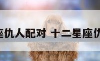 十2星座仇人配对 十二星座仇人名单
