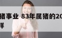 83年属猪事业 83年属猪的2021年事业怎么样