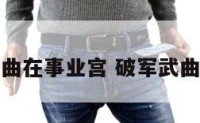 破军武曲在事业宫 破军武曲在田宅