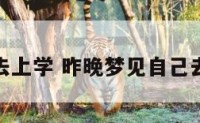 解梦去上学 昨晚梦见自己去上学