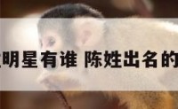 陈姓明星有谁 陈姓出名的明星