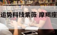摩羯座今日运势科技紫薇 摩羯座今日运势查询紫薇