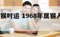 1968属猴时运 1968年属猴人老运怎样