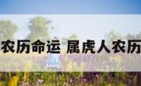 属虎农历命运 属虎人农历运势