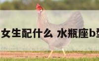 水瓶座B型女生配什么 水瓶座b型女生性格
