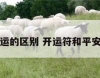 平安和开运的区别 开运符和平安符的区别