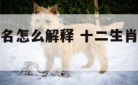 十二生肖功名怎么解释 十二生肖有功名的是哪个