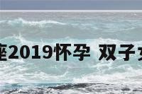 双子座2019怀孕 双子女怀孕