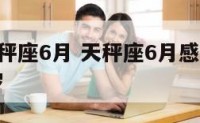 2016天秤座6月 天秤座6月感情运势2020塔罗