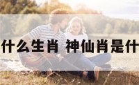 神仙肖是什么生肖 神仙肖是什么生肖啊