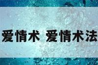 爱情术 爱情术法