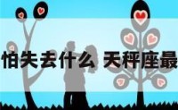 天秤座最怕失去什么 天秤座最怕三件事