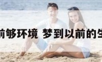梦到以前够环境 梦到以前的生活环境
