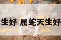 属蛇哪天生好 属蛇天生好命的时辰