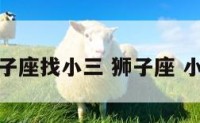 狮子座找小三 狮子座 小三