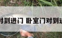 卧室门对到进门 卧室门对到进门好吗