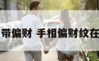 手相带偏财 手相偏财纹在哪里