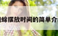 蟾蜍摆放时间的简单介绍