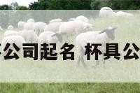 做水杯公司起名 杯具公司取名