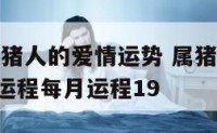 2017属猪人的爱情运势 属猪2017年运势及运程每月运程19