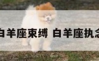 白羊座束缚 白羊座执念