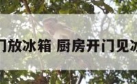 厨房一进门放冰箱 厨房开门见冰箱好不好