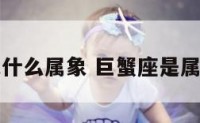 巨蟹座是什么属象 巨蟹座是属于什么象