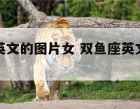 双鱼座带英文的图片女 双鱼座英文名字女生简单好听
