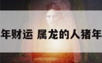 属龙的人猪年财运 属龙的人猪年财运怎么样