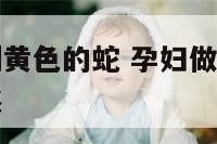 孕妇做梦梦到黄色的蛇 孕妇做梦梦到黄色的蛇是什么征兆
