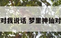 梦里神仙对我说话 梦里神仙对我说话了