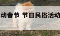 节日民俗活动春节 节日民俗活动春节活动方案