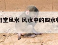 阳宅四水归堂风水 风水中的四水归堂是什么意思