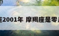 摩羯座2001年 摩羯座是零几年的