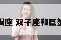 双子座与巨蝎座 双子座和巨蟹座的共同点