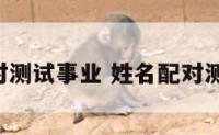 姓名配对测试事业 姓名配对测试 关系