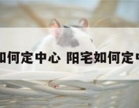 阳宅如何定中心 阳宅如何定中心点
