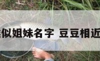 豆豆类似姐妹名字 豆豆相近的小名