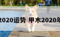 甲木2020运势 甲木2020年运势