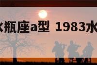 1983年水瓶座a型 1983水瓶座女生性格