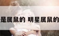 哪位明星是属鼠的 明星属鼠的明星是谁