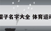 运动帽子名字大全 体育运动帽子