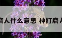 神仙打磨人什么意思 神打磨人的表现