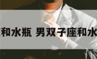 男双子座和水瓶 男双子座和水瓶座配吗