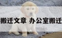 办公室搬迁文章 办公室搬迁的文章